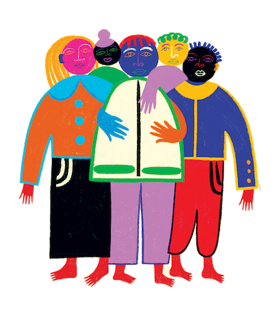 Illustration of group of people