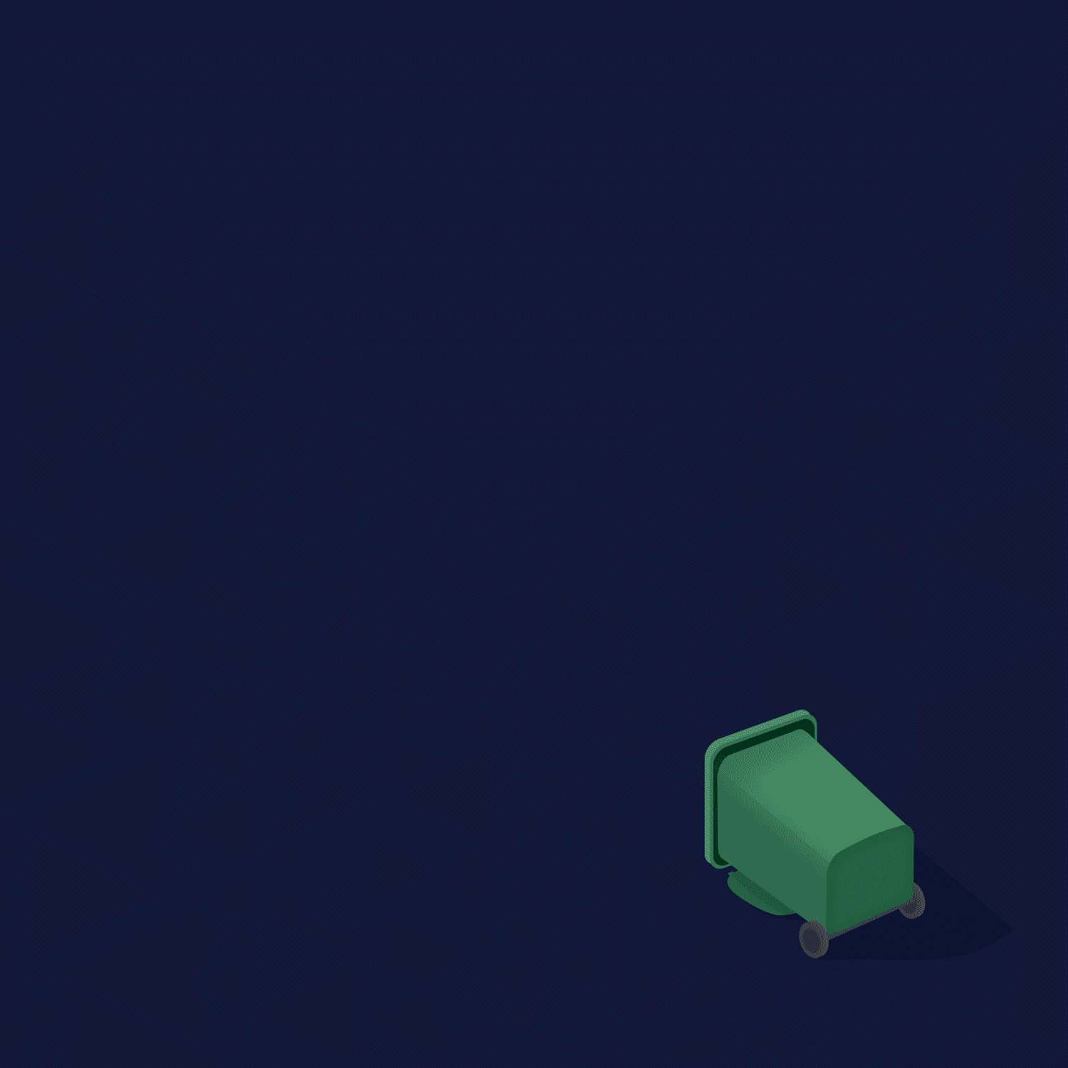 Illustration of waste and recycling