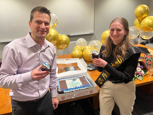 December 2023 - Celebrating our first PhD Student
