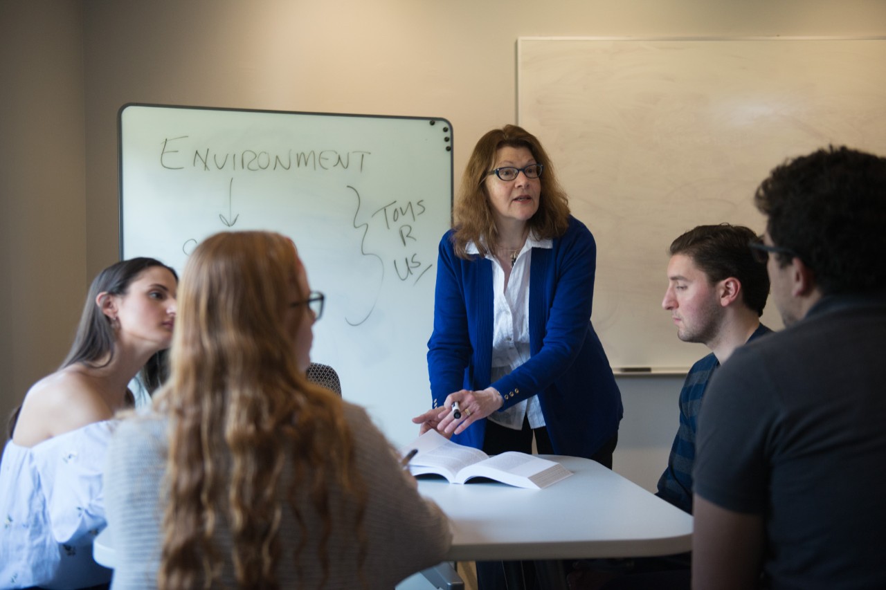 Researchers collaborating